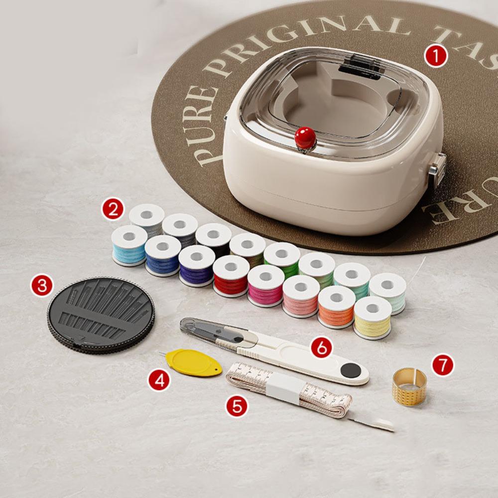 

Disposable Sewing Kit Box Hand Needle Thread Sewing Supplies Organizer Dormitory белый