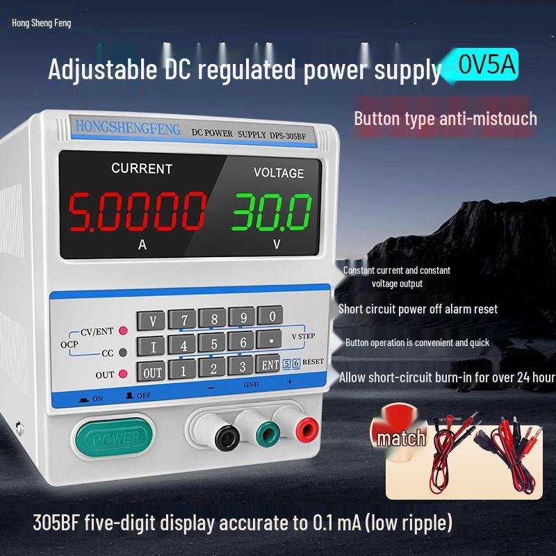 30V Adjustable DC Power Supply with Microamp Constant Current Output for Electronics Repair and Experimentation