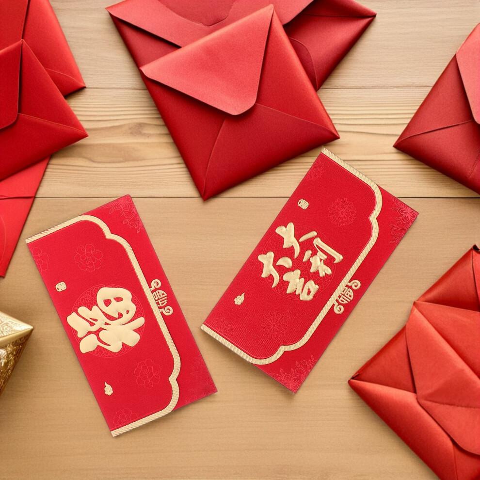 Lunar New Year Red Envelopes Horse Motif Festive Paper Gifts