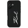 Etui Karl Lagerfeld Hc Grained Pu        Cardslot Metal Signature Do Iphone 16 Czarny