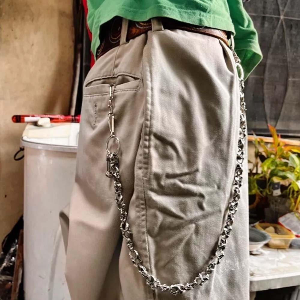 Coole Herren Jeans Kette Y2K Punk Zink Zinklegierung Taillen Dekor Vintage Totenkopf Hosenkette Geschenk