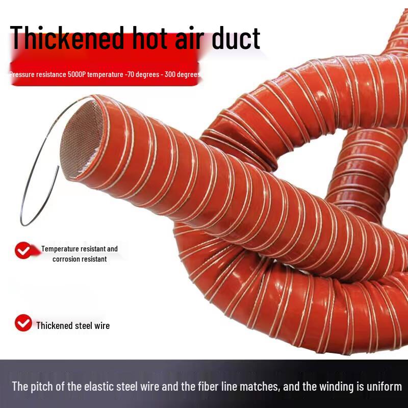 

Jiezhu High-Temperature Red Silicone Duct Hose