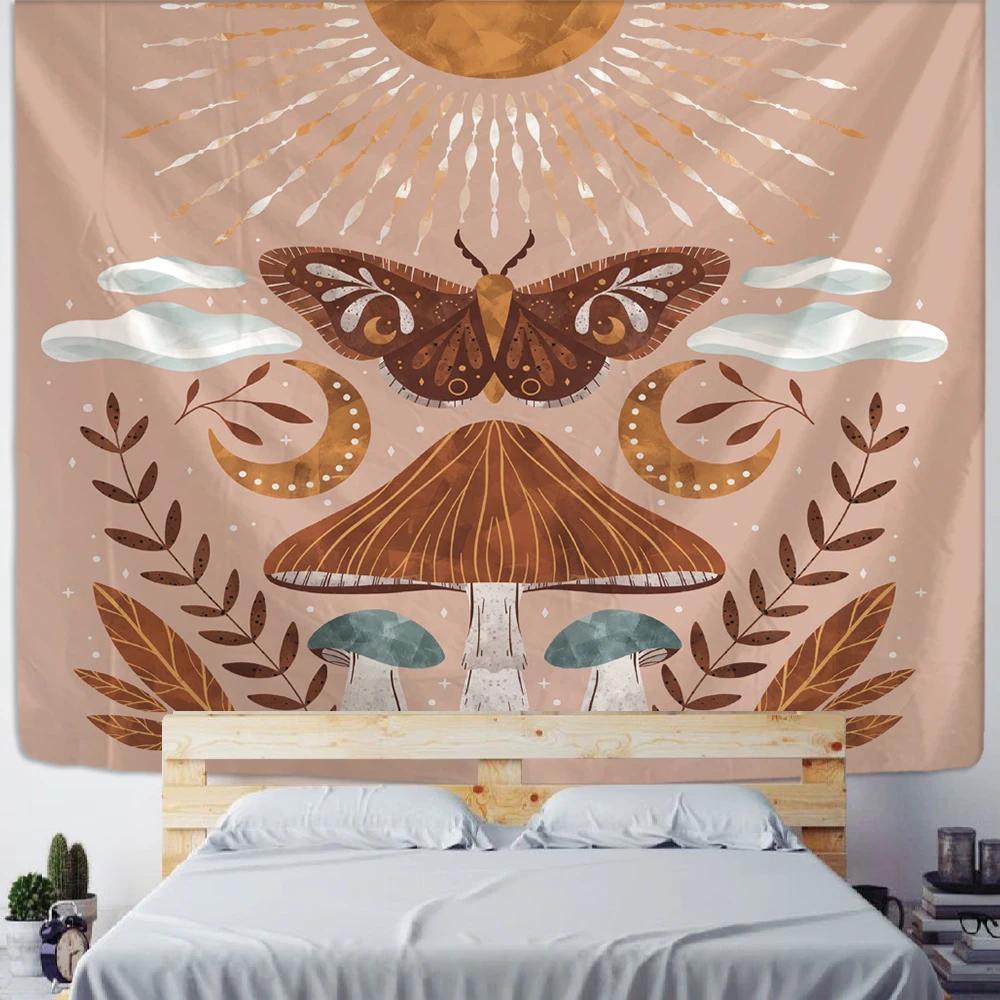 Hippie Mandala Witchcraft Home Bedroom Dorm Decor Bee Daisy Floral Pattern Tapestry Wall Hanging