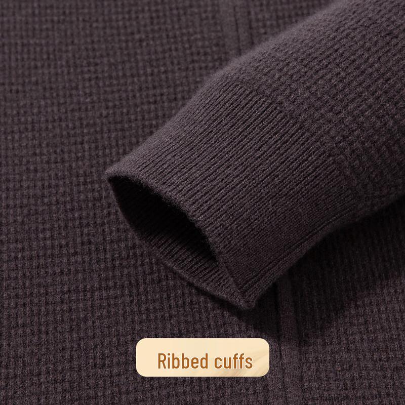 Cardigan bărbați lână cașmir amestec guler stand