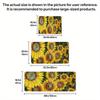 1Pcs Summer Sunflower Pattern Floor Mat Modern Kitchen Polyester Rug Non-Slip Colorful Indoor Carpet, For Home Bathroom Bedroom Living Room Decor