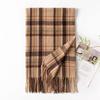 New Autumn and Winter Scarf for Women Winter High End Scarf Korean Style Thickened and Warm Imitation Cashmere Plaid Shawl