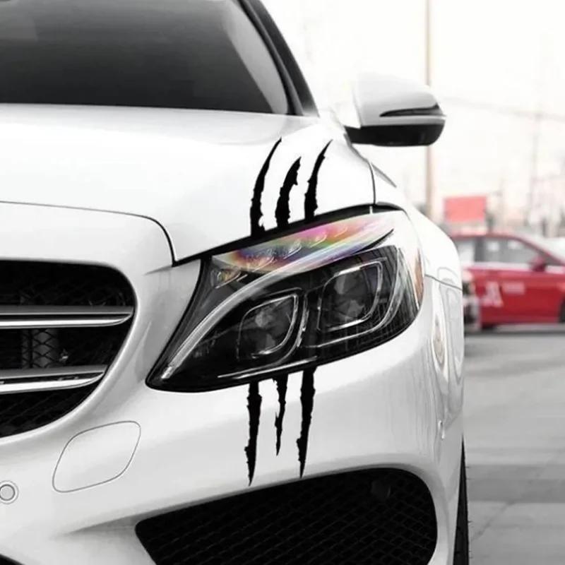 1/2PCS Auto Car Sticker Reflective Monster Claw Scratch Stripe Marks Headlight Decal Car Stickers Car Accessories Car-styling