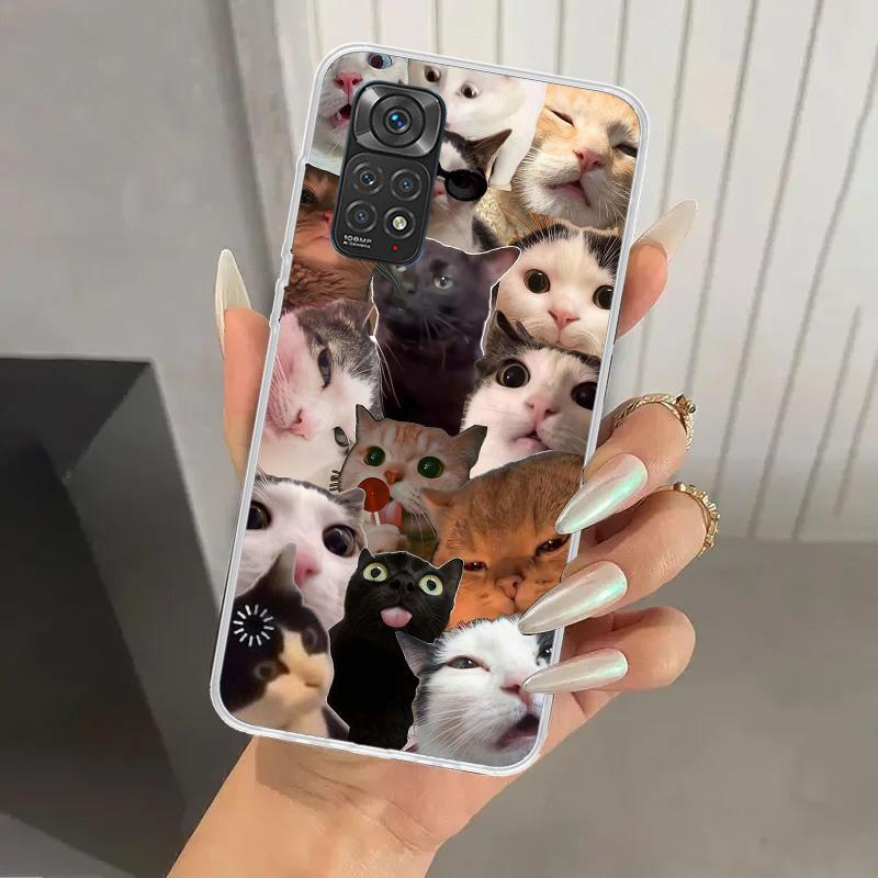 Crying Cat Memes Phone Case for Xiaomi Redmi Note 15 14 14S 13 12S 12 Pro 11S 11 Plus 11T 11E 10S Soft Funda Print Shell Redmi N