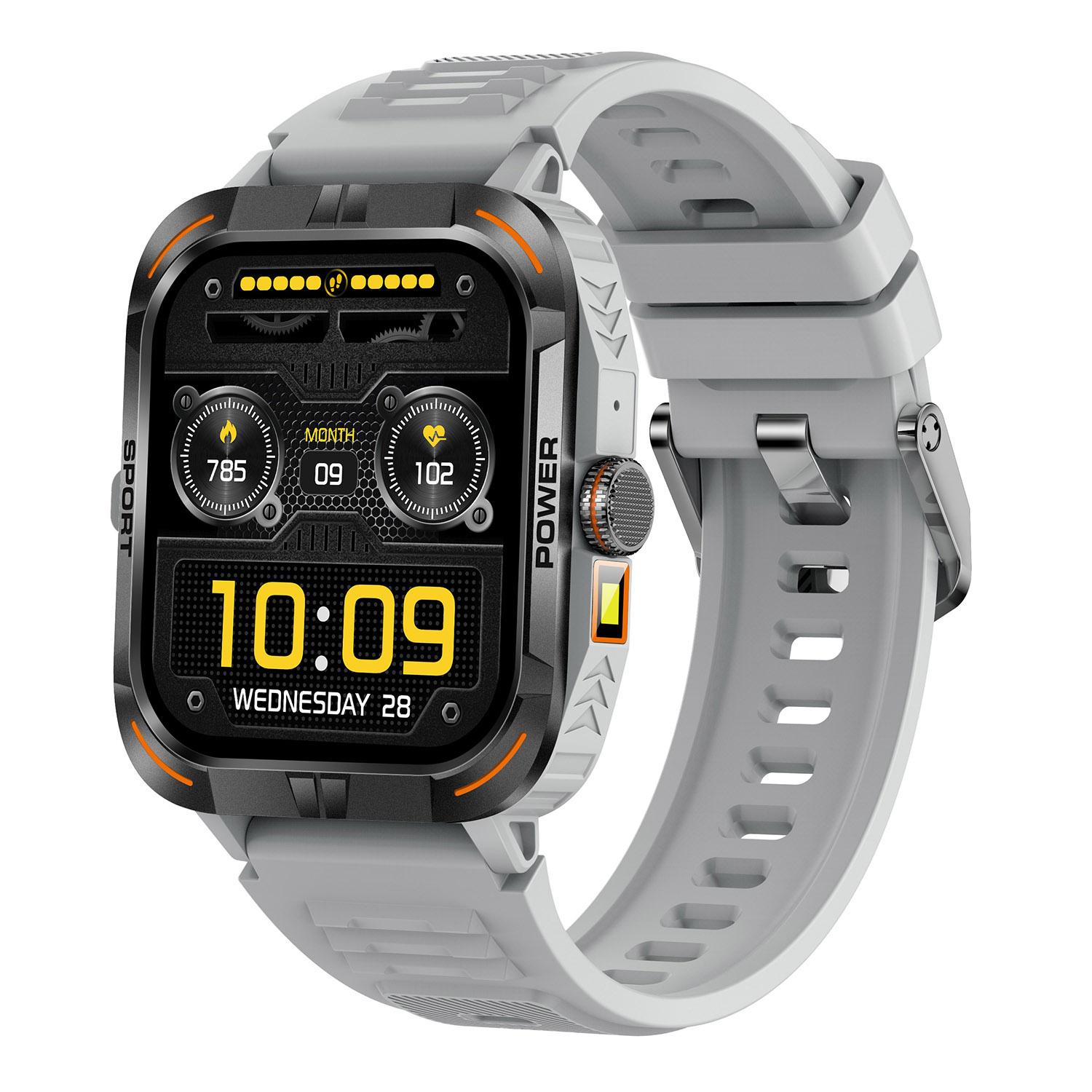 

ZW69 AMOLED Екран Смарт-годинник Додаток Dafit Монітор здоров я Водонепроникний Спортивний годинник з ліхтариком Grey