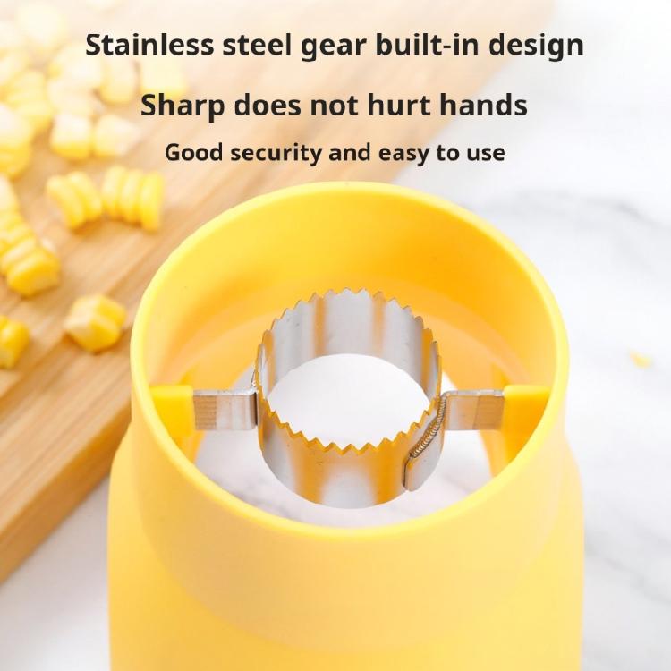 Space Saving Corn Shelling Tool Professional Corn Kerneler Device With Stainless Steels Blade For Cooking