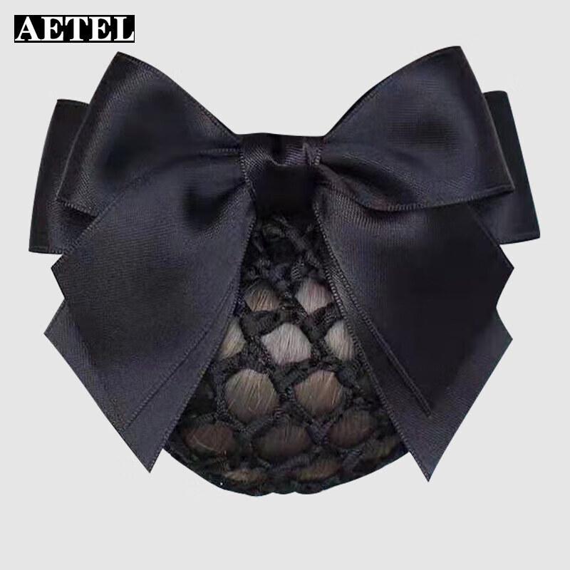 AETEL Professional Hairnet Bun Bow Hair Clip
