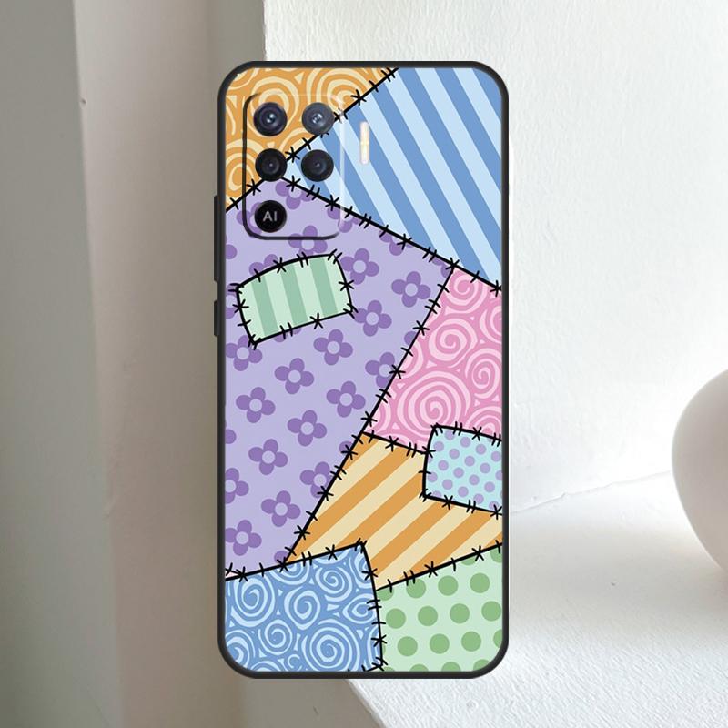 Patchwork style For OPPO A96 A76 A16 A5 A6 Pro A15 A17 A57 A18 A38 A58 A78 A98 A54 A74 A94 A40 A60 A80 Case