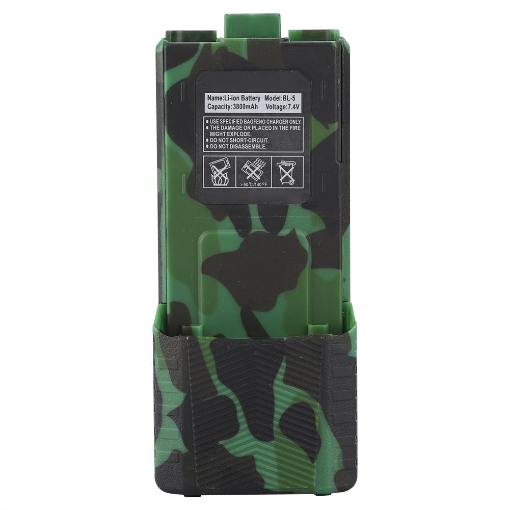 7.4V 3800mAh Li ion Battery For   UV 5R BL-5L UV 5R Series Two Way Radio(Black)
