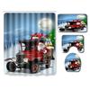3D Digital Printing Christmas Waterproof Shower Curtain Four-Piece Bathroom Non-Slip Door Mat Bedroom Living Room Floor Mat Carpet