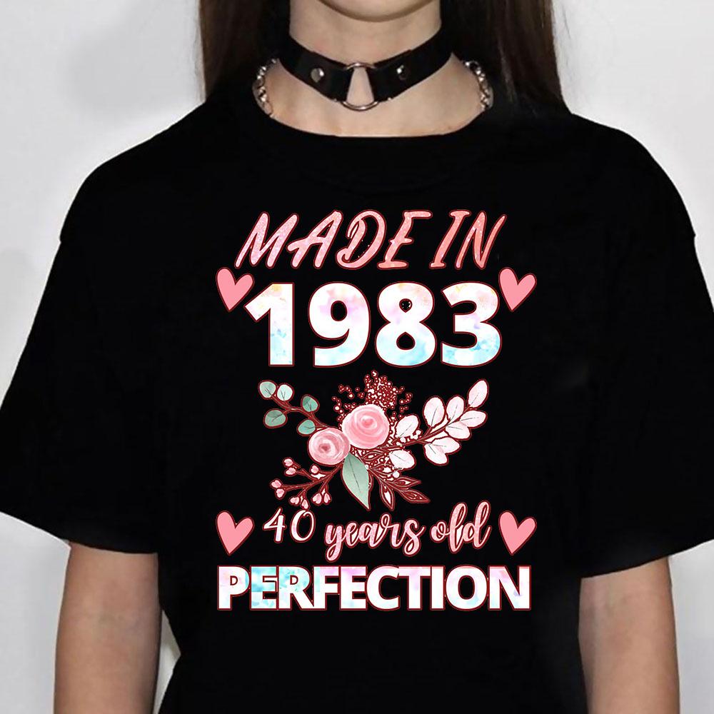 40 Years Birthday Women tshirts Women graphic tshirts feUnisex y2k funny anime clothes