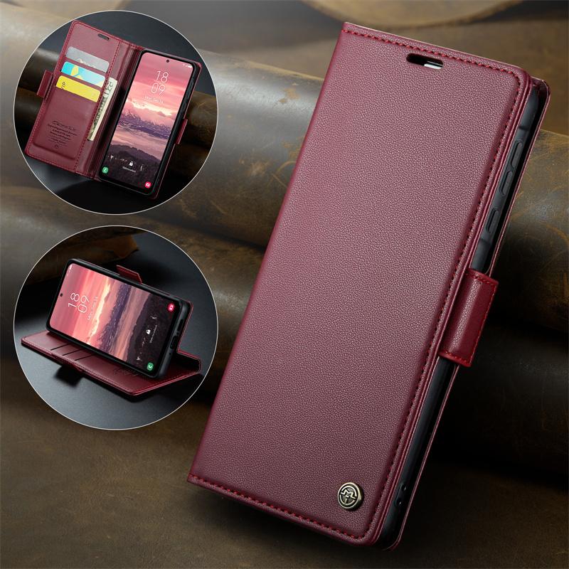 CaseMe Flip Leather Phone Case for Samsung Galaxy A57 5G A37 A17 A07 A56 A36 A26 A16 A55 A35 A25 A15 A54 A34 A24 A14 A73 A53 A13 A52 Wallet Card Cover