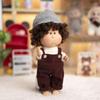 Potato Doll Mia: Vinyl Jointed Doll with Sweater, Overalls & Shoes Set