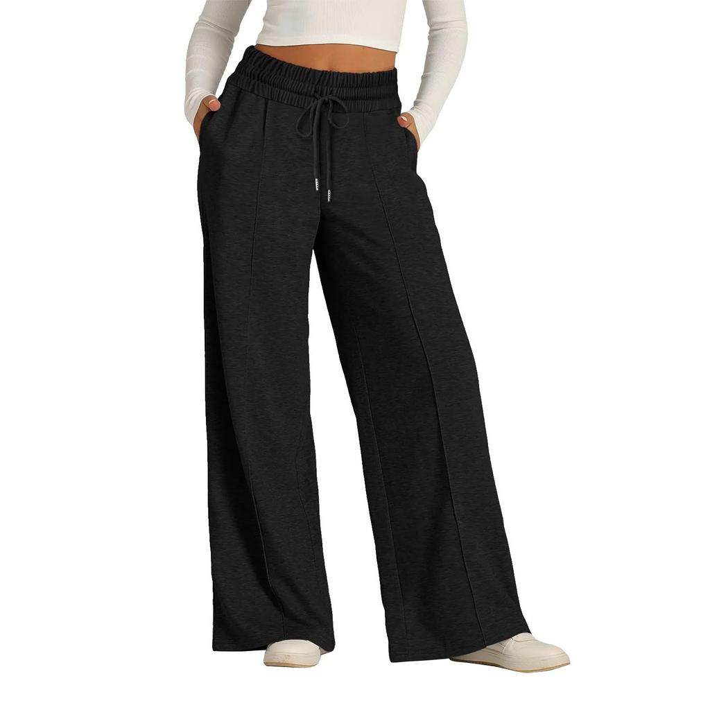 Women  Sports Pants Autumn Straight Tube Loose Fitting Sanitary Pants Wide Leg Pants Outdoor Dance Casual Pant