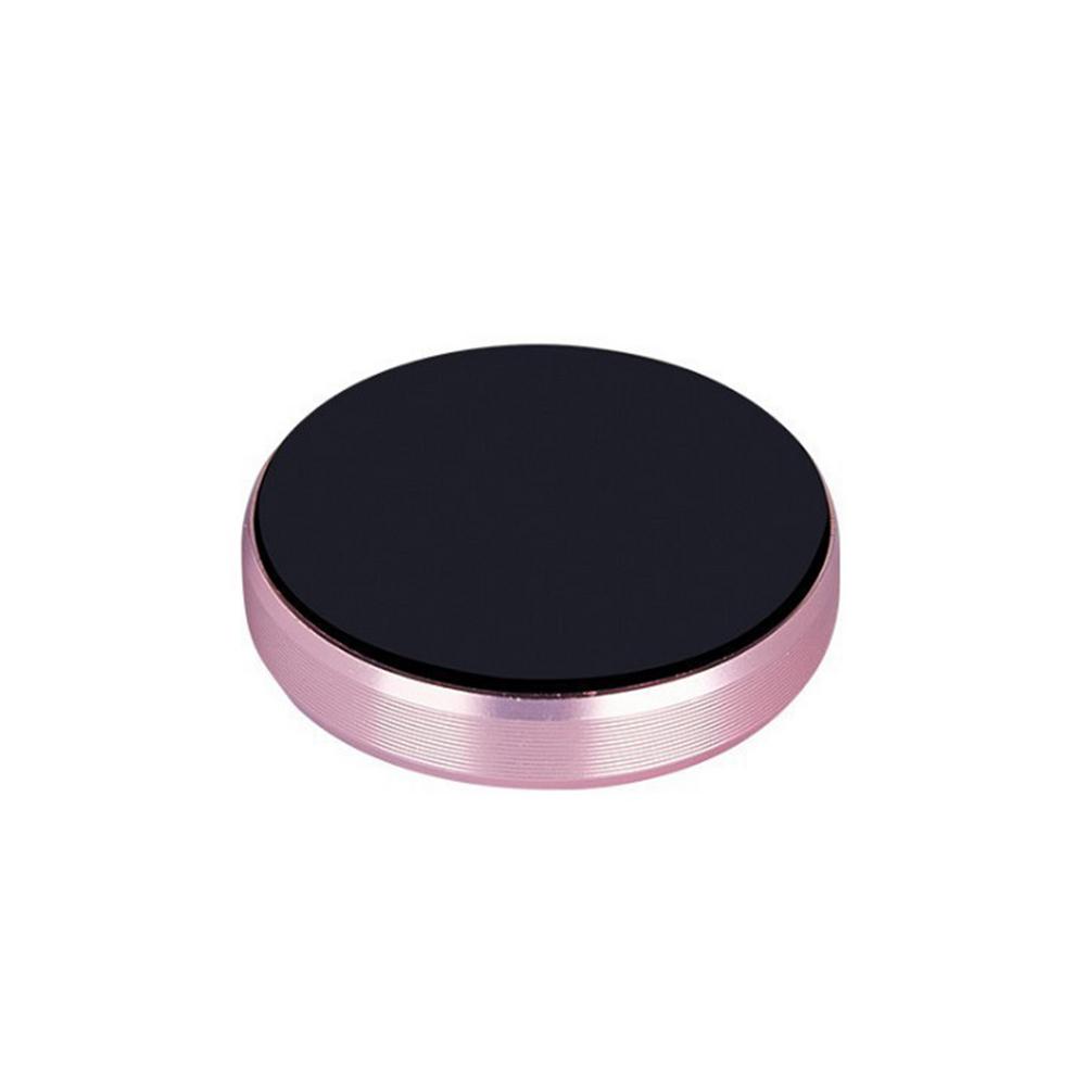 Support magnétique de téléphone de voiture, mini support rond pour tableau de bord, pour iPhone, Redmi, Xiaomi, support GPS magnétique en métal