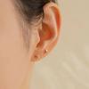 14k Volume Star Earrings (14k Gold) A06