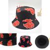 Trendiger Baumwollmischung Naruto Hut Akatsuki Fischerhut für Frühling und Sommer Unisex