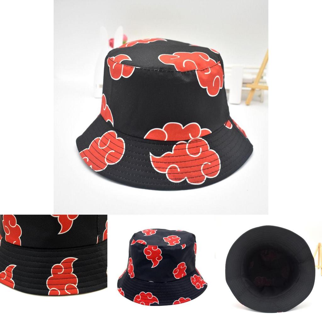Trendy Cotton Blend Naruto Hat Akatsuki Fisherman Cap For Spring And Summer Unisex