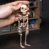 Poseable Skeleton Fridge Magnet 3D Printed Articulated Skeleton Decor Halloween Horror Luminous Skull Magnet Fridge Sticker
