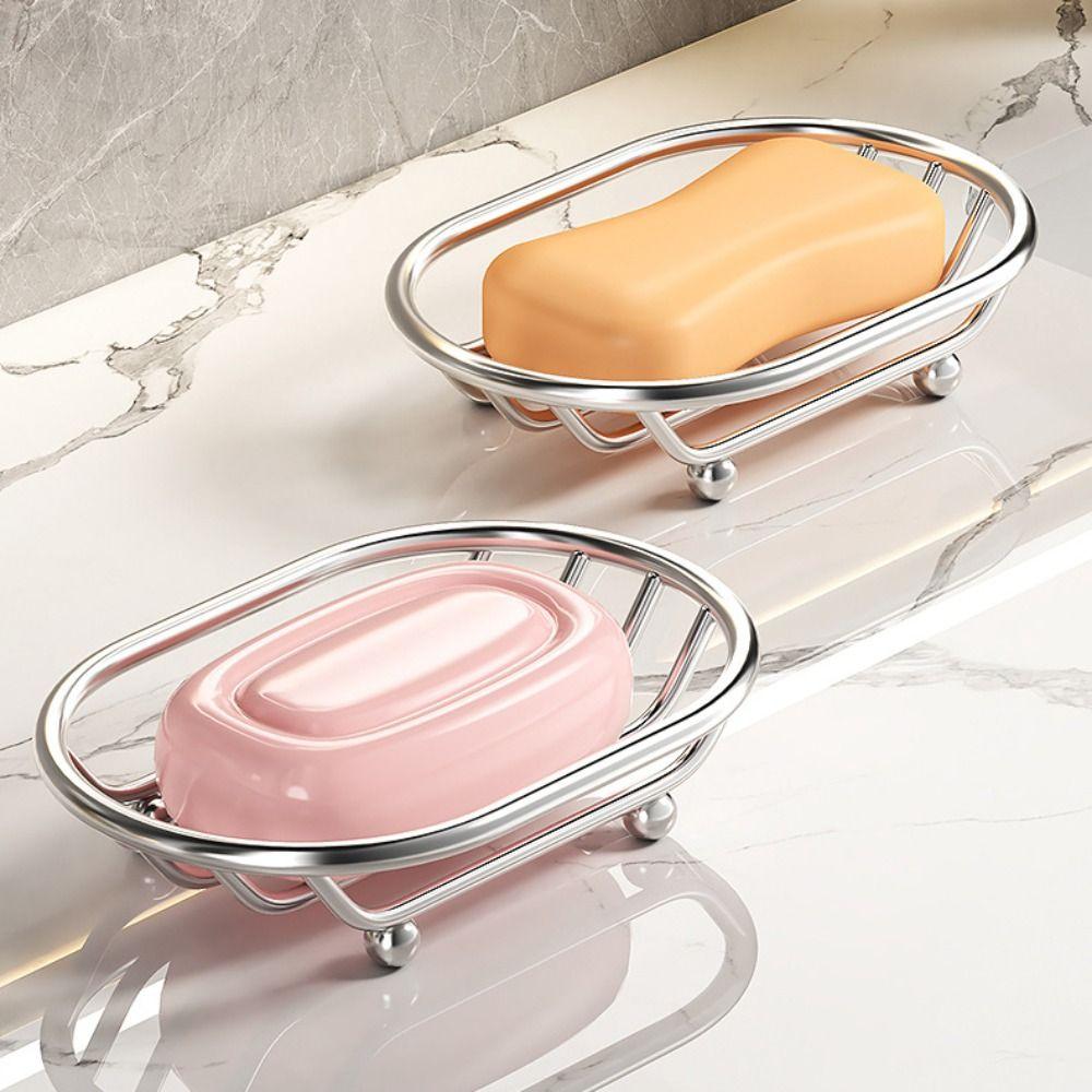 Anti-rust Metal Soap Dish Creative Soap Filter Rack Easy To Clean Soap Container  Home Decor