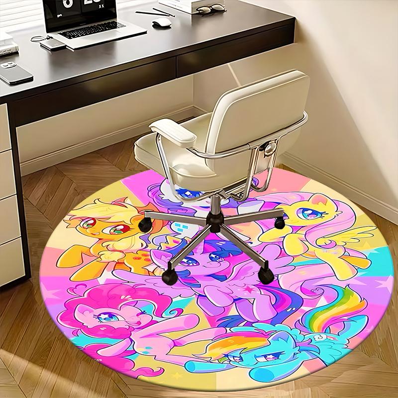 Colorful My Little Pony Round Chair Mat - Home Decor