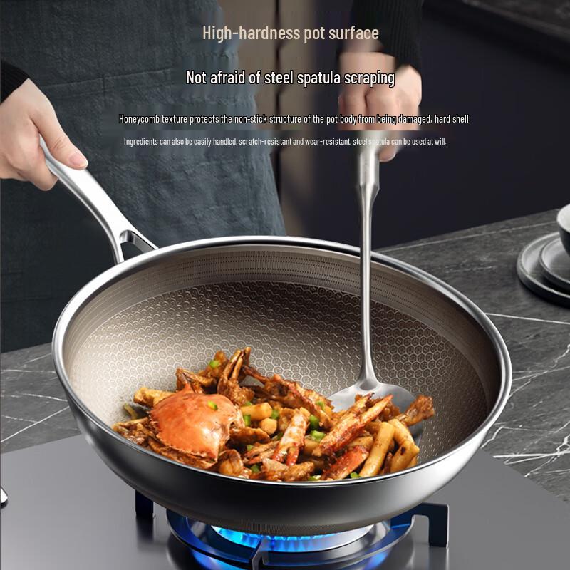 Kangbahi 7th Gen High-Titanium Honeycomb Non-Stick Wok
