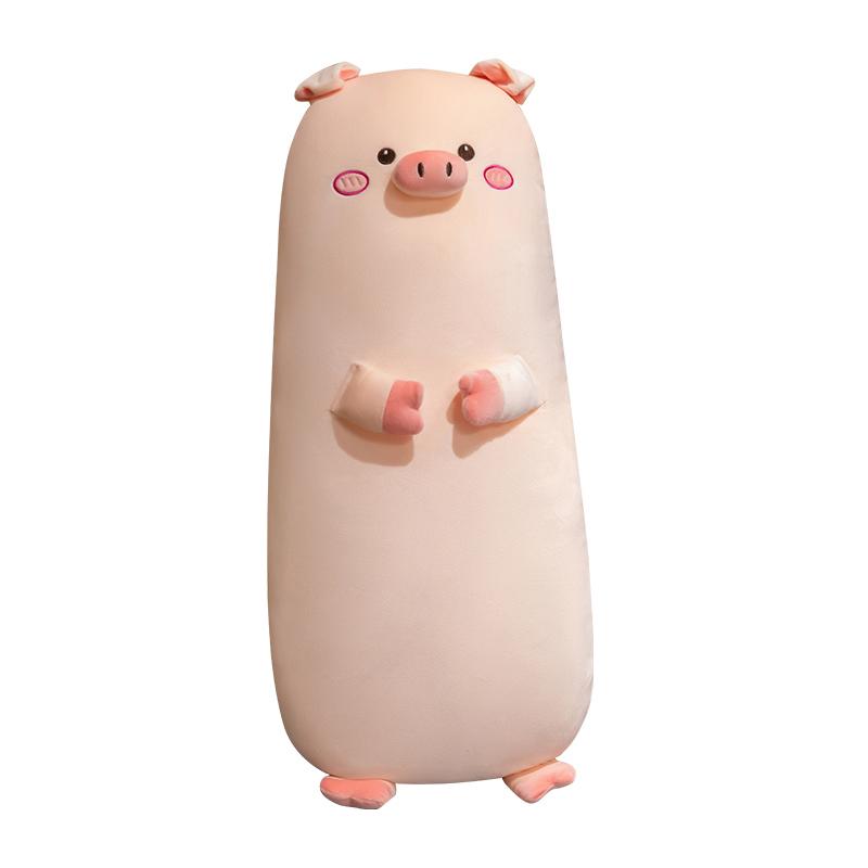 70/90cm Riesige Cartoon-Tier-Schwein Plüschtiere Stofftiere Weiches Großes Dickes Schwein Langes Schlafkissen Puppe Kissen Mädchenpuppe Kinder Mädchen Geschenk 70cm