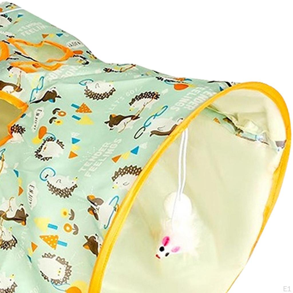 Corturi pentru pisici Crinkle Tunnel Jucării auto-interactive Interior Tub exterior Bored Pet