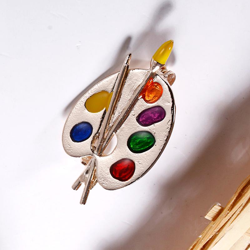 Colorful Versatile European-American Oval Brooch Corsage