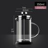 French Press Konvička Vysoce Borosilikátové Sklo Žáruvzdorná Konvička pro Ruční Přípravu Filtrační Tlaková Konvice Domácí Kávové Příslušenství