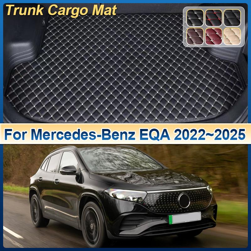 For Mercedes-Benz EQA 2022 2023 2024 2025 Leather Car Trunk Mat Cargo Boot Mats Storage Cushion Carpet Pad Interior Accessories