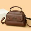 Soft Leather Small Square Bag Premium Texture Handbag New Versatile Large Capacity Shoulder Crossbody Bag