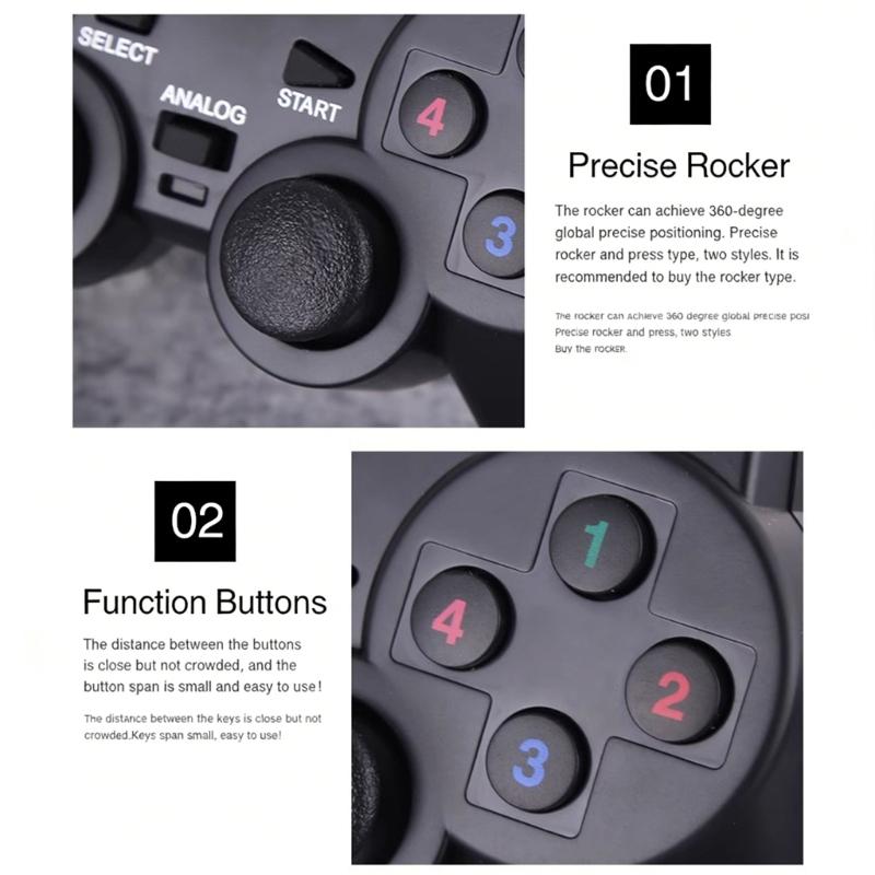 Arcades Style Game Controllers USB Gamepad Corded Joysticks for Computer Simulators Old School Gaming PLaying