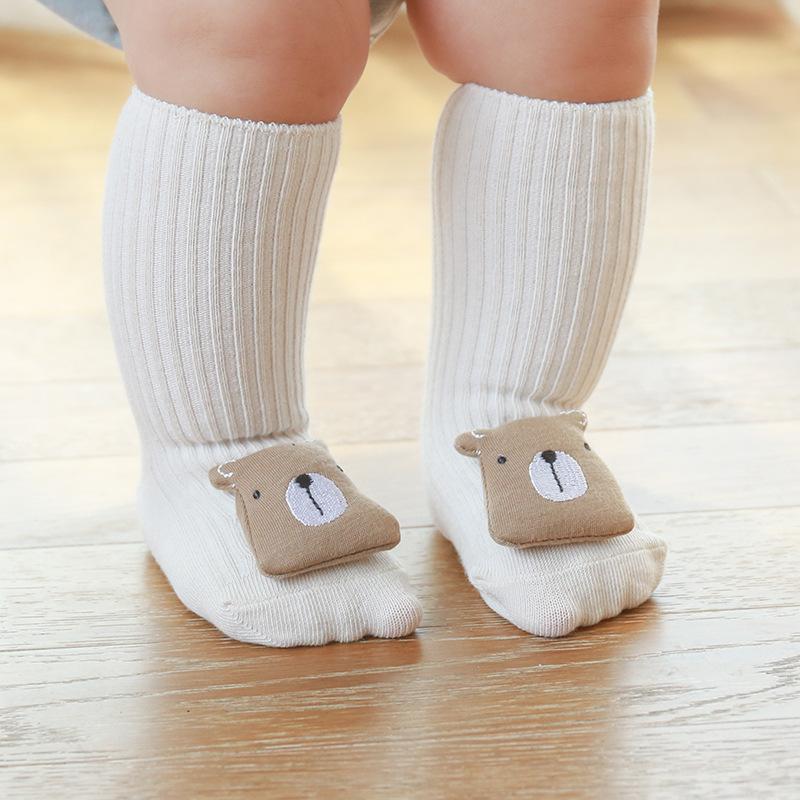 Kids Children's Socks for Girls Boys Non-slip Print Cotton Toddler Baby Floor Socks for Newborns Infant Long Socks Clothing