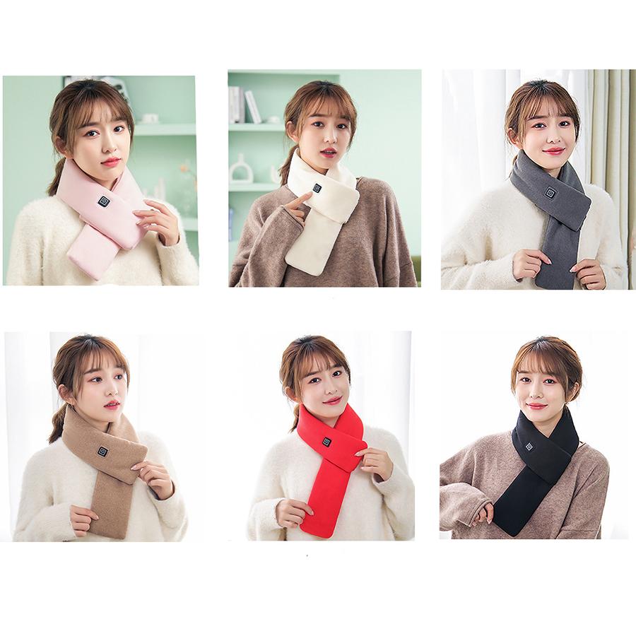 Smart Electric Heating Scarf Winter Neck Warm Shawl Rechargeable Unisex Scarf