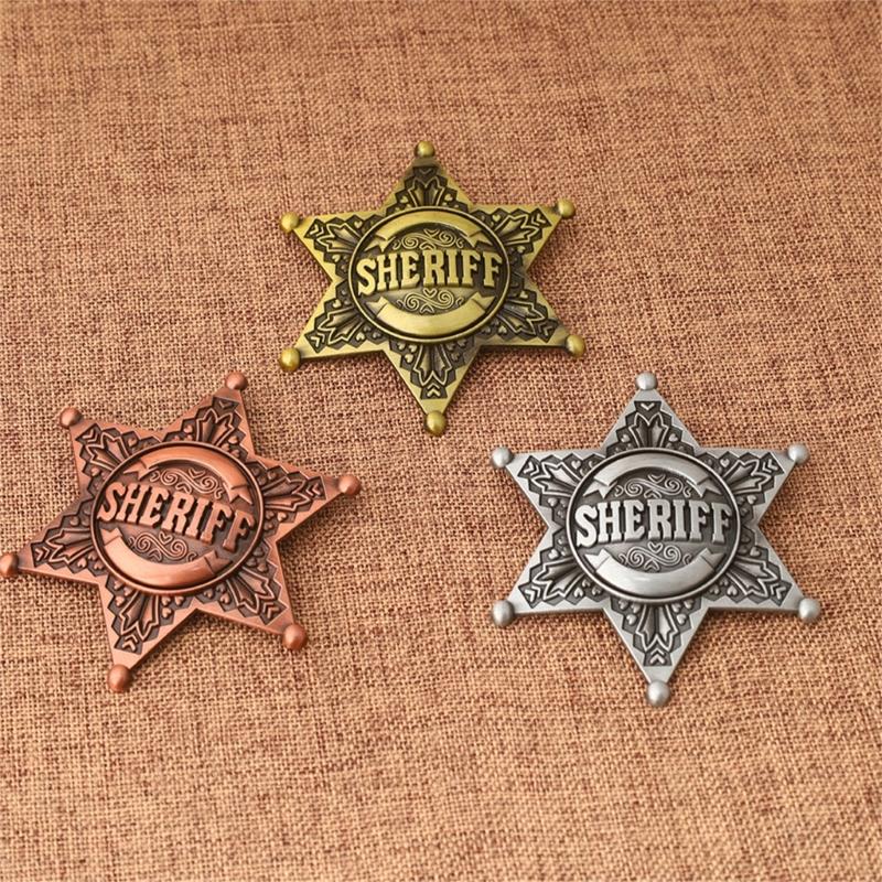 Six Point Star Brooch Metal Construction Easy Clip On Designs Accessories For Weddings Corporate Event
