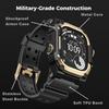 Rugged Integration Band with Case For Apple Watch Ultra 3/2/1 49mm Sport Silicone Strap with Metal Bumper Cover for iWatch Ultra