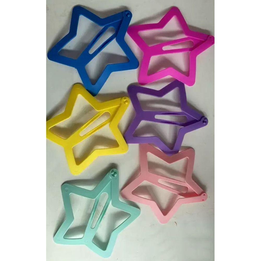 Solid Color Extra-large Star Hair Clip INS Funny Hair Grip Photography Props Clothes BB Clip Girl