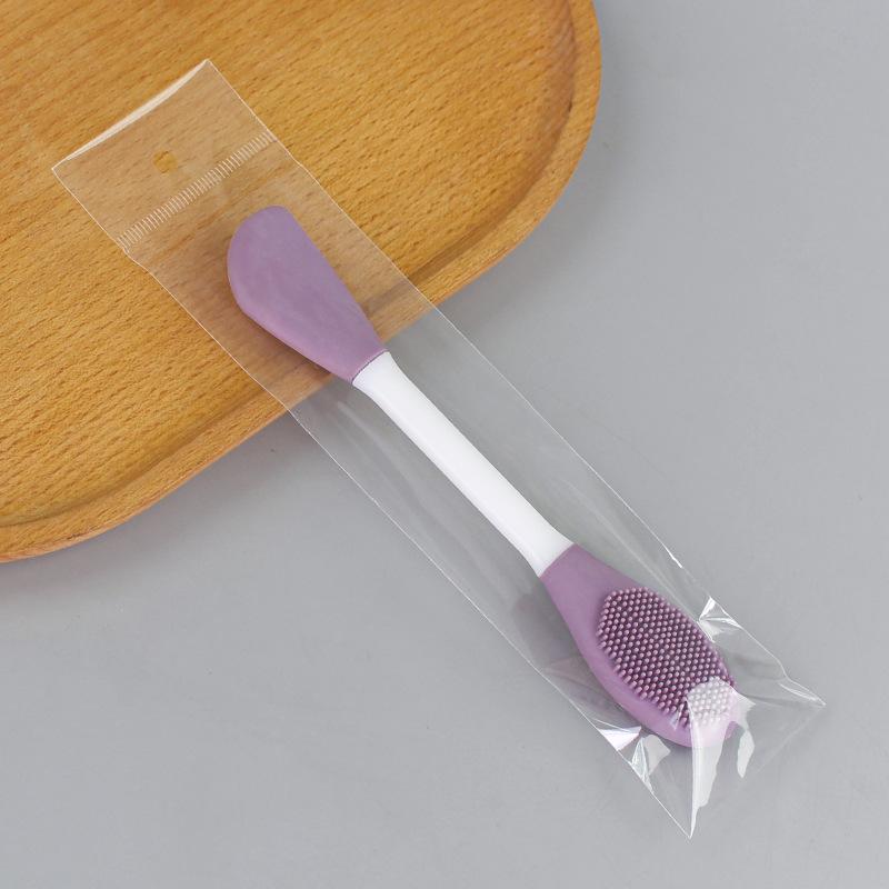 1 pack of double-ended mask brush set for mixing and applying mud masks, suitable for facial cleansing