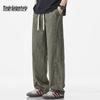 Mark Fairwhale Men's Loose Fit Cotton Wide Leg Drawstring Casual Pants