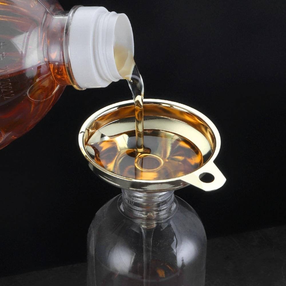 Mirror Polishing Oil Funnel 304 Stainless Steel Wine Funnel Kitchen Funnels  Filling Small Bottles