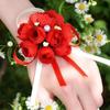 1 STÜCK Rose Handgelenk-Corsage Brautjungfern Schwestern Handblumen Künstliche Brautblumen Für Hochzeitsfeier Dekoration Brautball