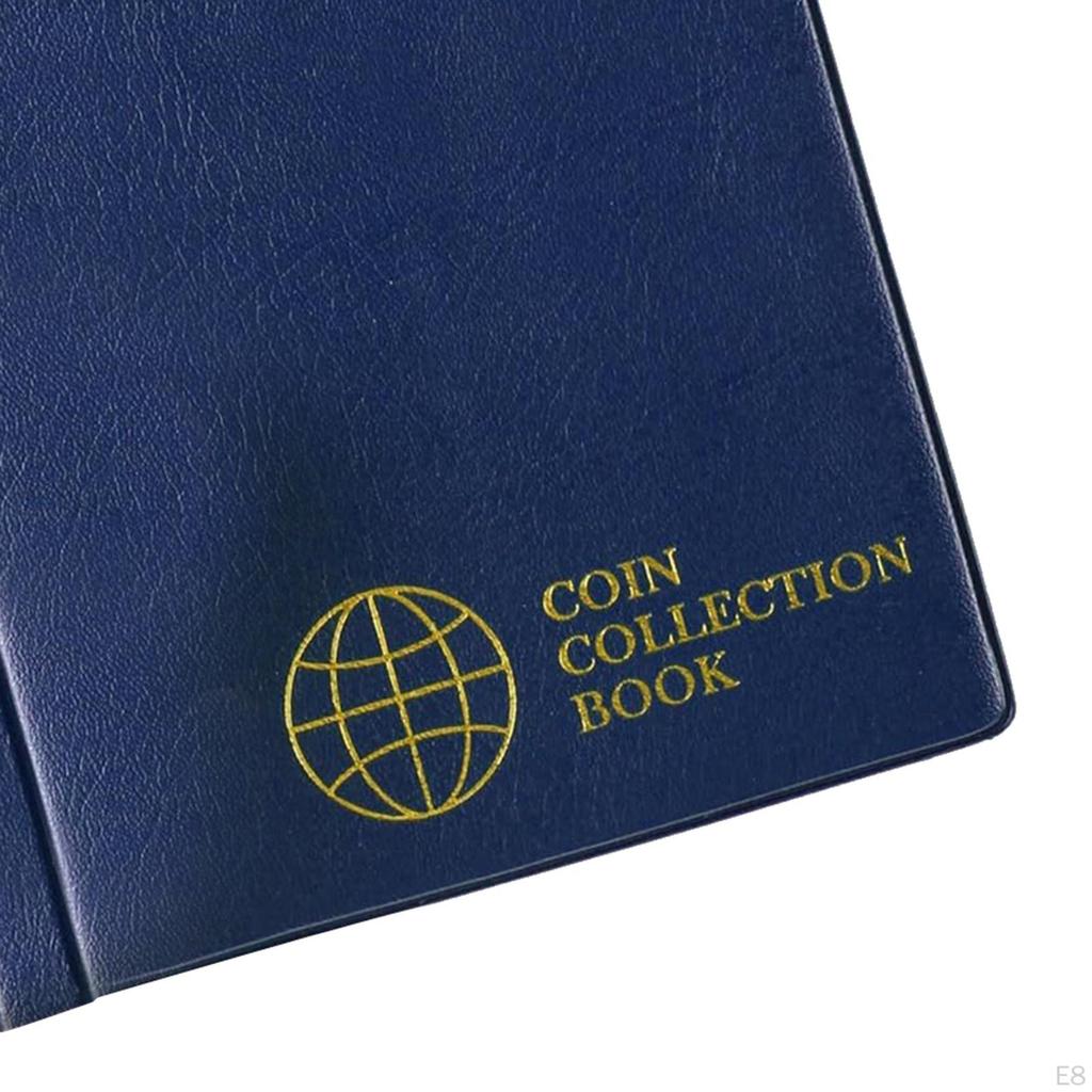 Організатор для альбомів для монет для колекціонерів, 60 кишенькових папок для зберігання валюти та пенні
