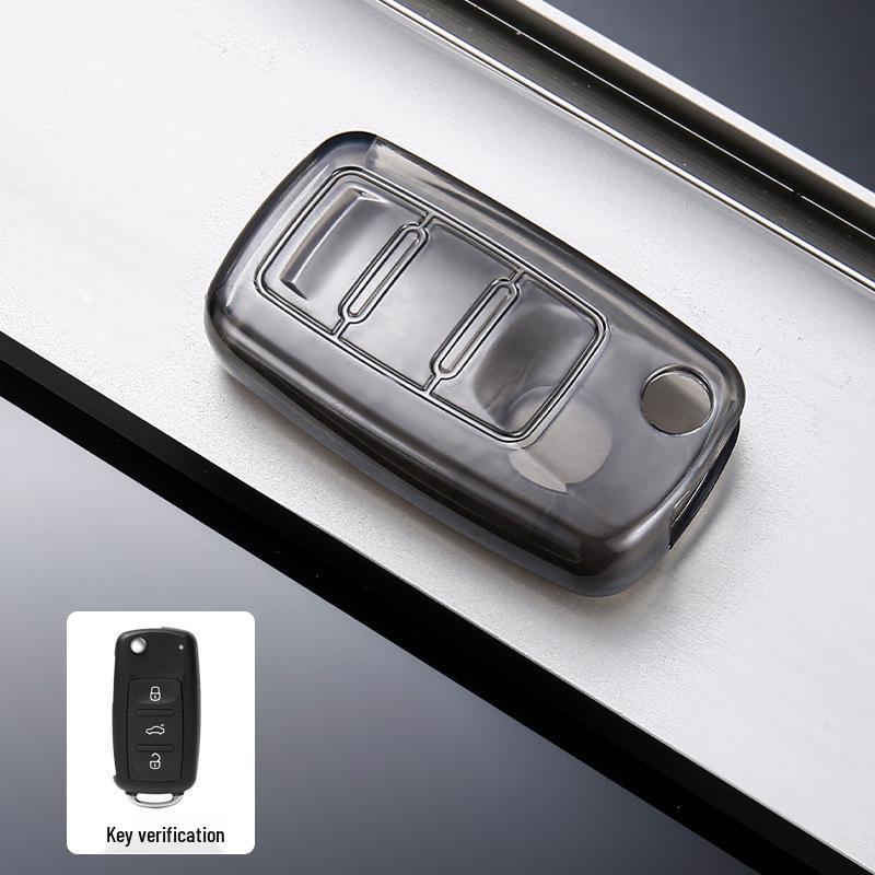 Volkswagen Autoschlüssel TPU Transparente Schutzhülle - Verschleißfest & Sturzsicher