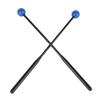 2 STK Trommelschlägel Perkussionsschlägel für Xylophon Glockenspiel Marimba Glocke Chimes Schwarzer Stab Blau