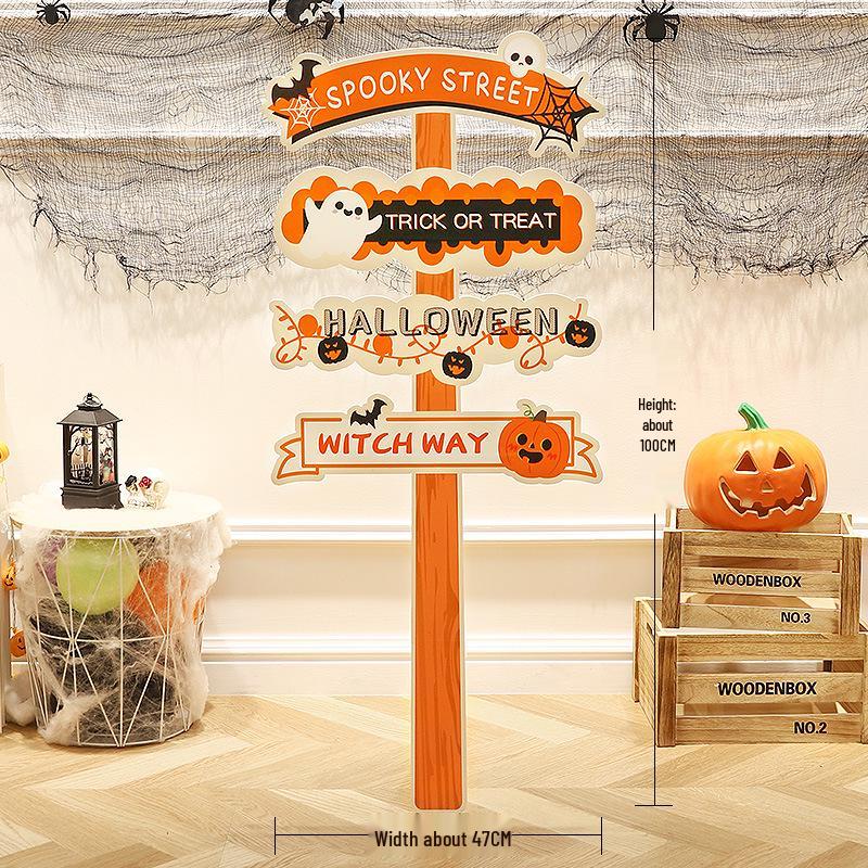 Halloween Pumpkin Lantern Board Standee for Outdoor/Kindergarten Decorations